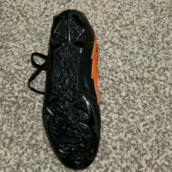 Travis Scott Black and Orange Athletic Shoes